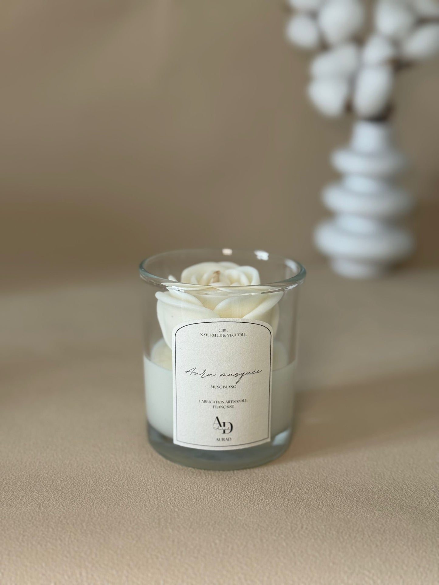 Bougie Parfumée – La Rosée – Aura Musquée