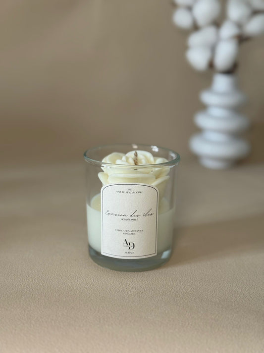 Bougie Parfumée – La Rosée –  Evasion des îles