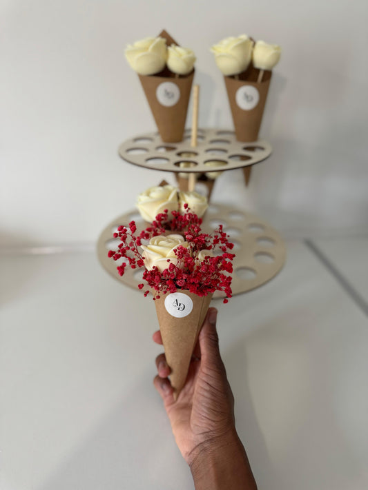 Petit bouquet de roses parfumées – Rouge