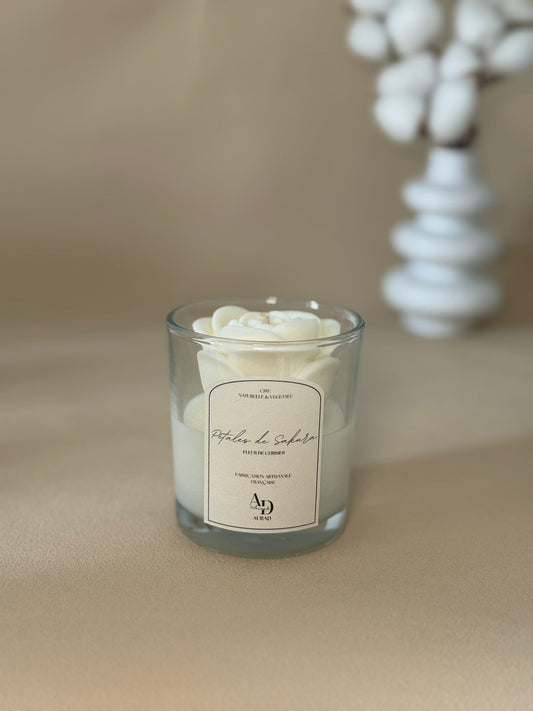 Bougie Parfumée – La Rosée – Pétales de Sakura