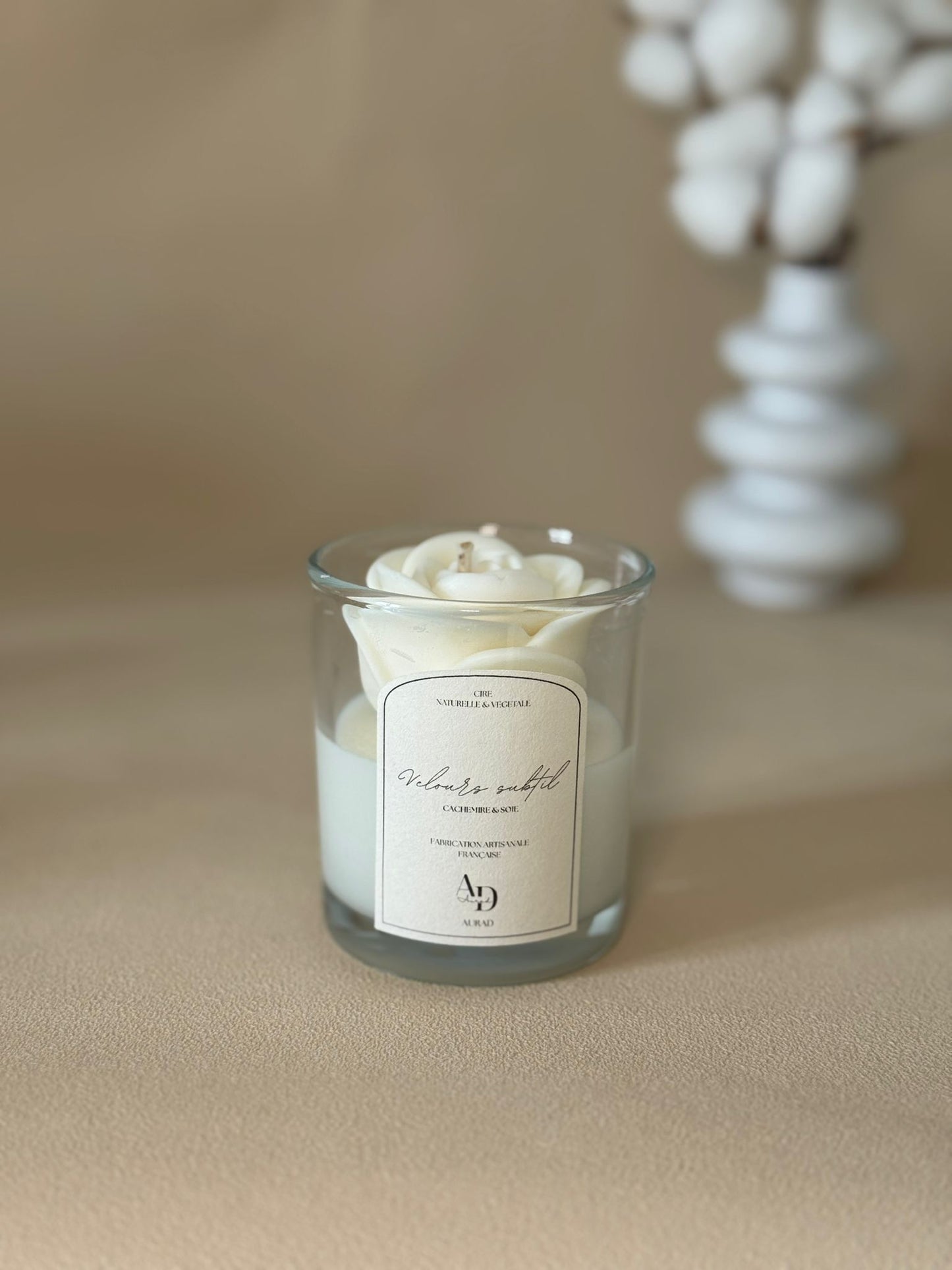 Bougie Parfumée – La Rosée – Velours subtil